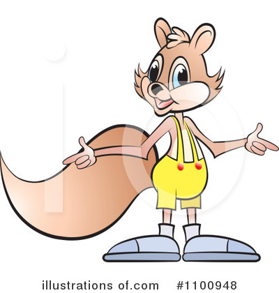 Royalty-Free (RF) Squirrel Clipart Illustration by Lal Perera - Stock Sample #1100948
