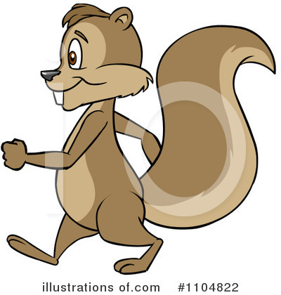 Royalty-Free (RF) Squirrel Clipart Illustration by Cartoon Solutions - Stock Sample #1104822
