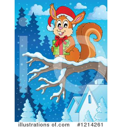 Royalty-Free (RF) Squirrel Clipart Illustration by visekart - Stock Sample #1214261