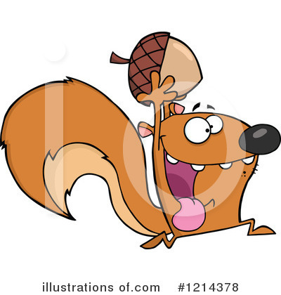 Royalty-Free (RF) Squirrel Clipart Illustration by Hit Toon - Stock Sample #1214378