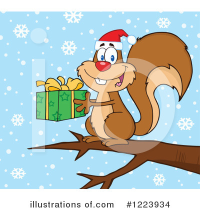 Royalty-Free (RF) Squirrel Clipart Illustration by Hit Toon - Stock Sample #1223934