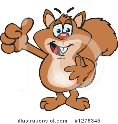 Royalty-Free (RF) Squirrel Clipart Illustration by Dennis Holmes Designs - Stock Sample #1276345