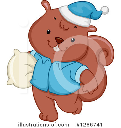 Royalty-Free (RF) Squirrel Clipart Illustration by BNP Design Studio - Stock Sample #1286741