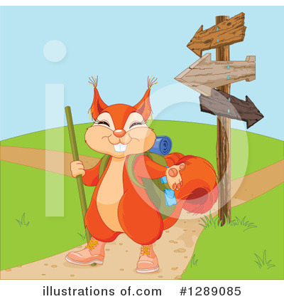 Royalty-Free (RF) Squirrel Clipart Illustration by Pushkin - Stock Sample #1289085