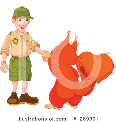 Royalty-Free (RF) Squirrel Clipart Illustration by Pushkin - Stock Sample #1289091