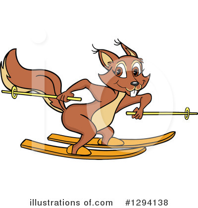 Royalty-Free (RF) Squirrel Clipart Illustration by LaffToon - Stock Sample #1294138