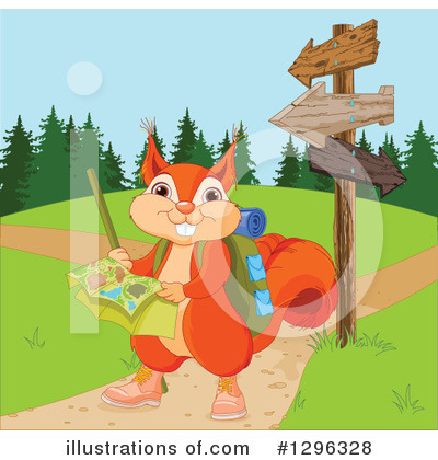 Royalty-Free (RF) Squirrel Clipart Illustration by Pushkin - Stock Sample #1296328