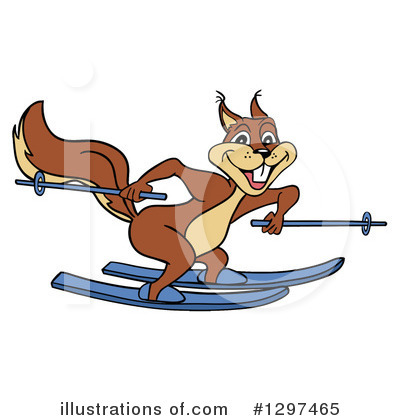 Royalty-Free (RF) Squirrel Clipart Illustration by LaffToon - Stock Sample #1297465