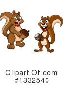 Squirrel Clipart #1332540 by Vector Tradition SM