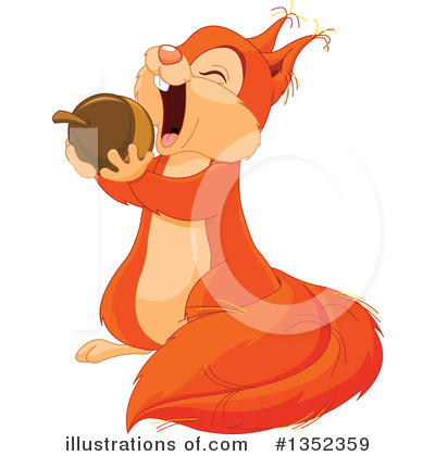 Royalty-Free (RF) Squirrel Clipart Illustration by Pushkin - Stock Sample #1352359