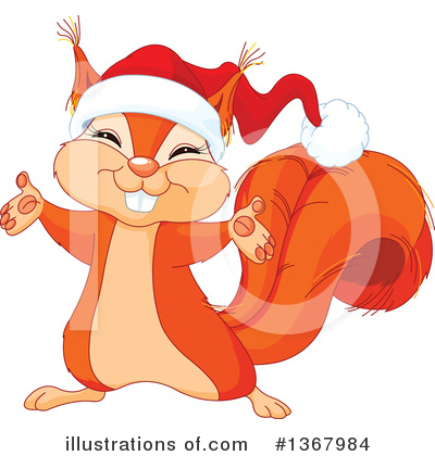 Royalty-Free (RF) Squirrel Clipart Illustration by Pushkin - Stock Sample #1367984