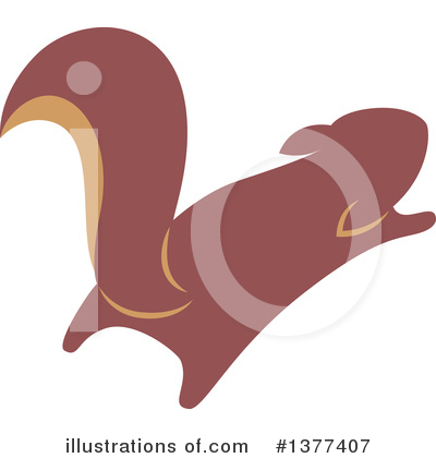 Squirrel Clipart #1377407 by Cherie Reve