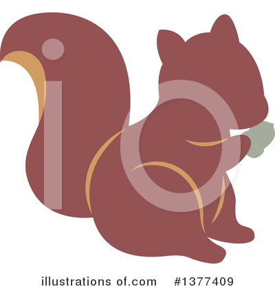 Squirrels Clipart #1377409 by Cherie Reve