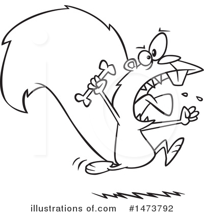 Royalty-Free (RF) Squirrel Clipart Illustration by toonaday - Stock Sample #1473792