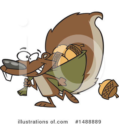 Squirrels Clipart #1488889 by toonaday