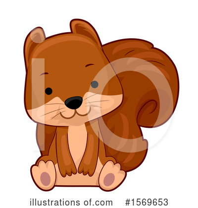 Royalty-Free (RF) Squirrel Clipart Illustration by BNP Design Studio - Stock Sample #1569653