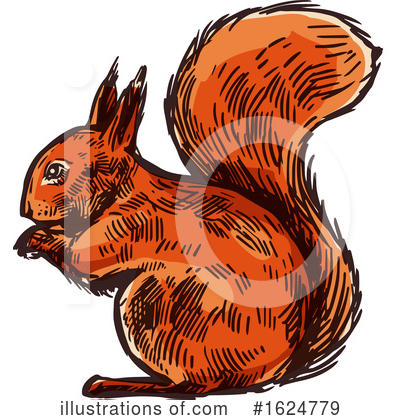Royalty-Free (RF) Squirrel Clipart Illustration by Vector Tradition SM - Stock Sample #1624779