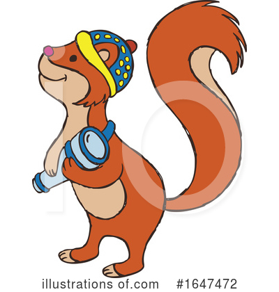 Royalty-Free (RF) Squirrel Clipart Illustration by Cherie Reve - Stock Sample #1647472