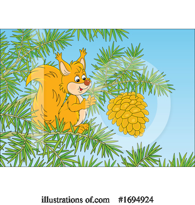 Royalty-Free (RF) Squirrel Clipart Illustration by Alex Bannykh - Stock Sample #1694924
