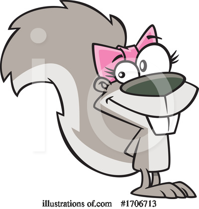 Royalty-Free (RF) Squirrel Clipart Illustration by toonaday - Stock Sample #1706713