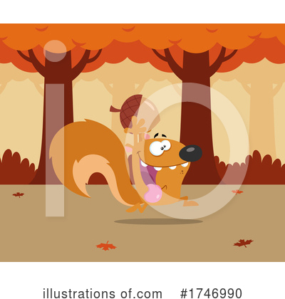 Royalty-Free (RF) Squirrel Clipart Illustration by Hit Toon - Stock Sample #1746990