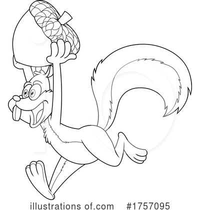 Royalty-Free (RF) Squirrel Clipart Illustration by Hit Toon - Stock Sample #1757095