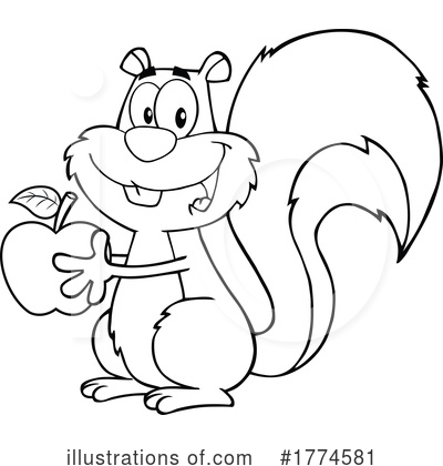 Royalty-Free (RF) Squirrel Clipart Illustration by Hit Toon - Stock Sample #1774581