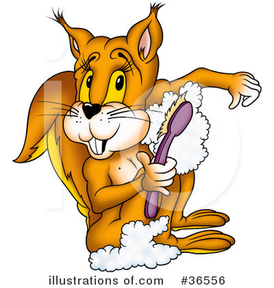 Royalty-Free (RF) Squirrel Clipart Illustration by dero - Stock Sample #36556