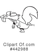 Squirrel Clipart #442988 by toonaday