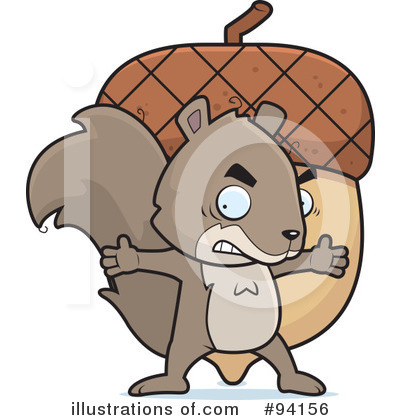Royalty-Free (RF) Squirrel Clipart Illustration by Cory Thoman - Stock Sample #94156