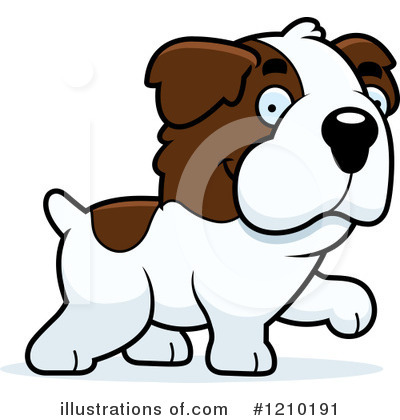 Royalty-Free (RF) St Bernard Clipart Illustration by Cory Thoman - Stock Sample #1210191