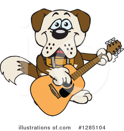 Royalty-Free (RF) St Bernard Clipart Illustration by Dennis Holmes Designs - Stock Sample #1285104