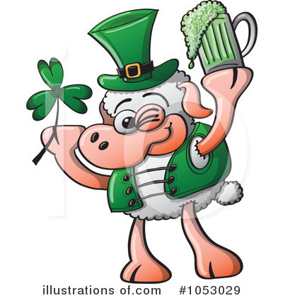 Royalty-Free (RF) St Patricks Day Clipart Illustration by Zooco - Stock Sample #1053029
