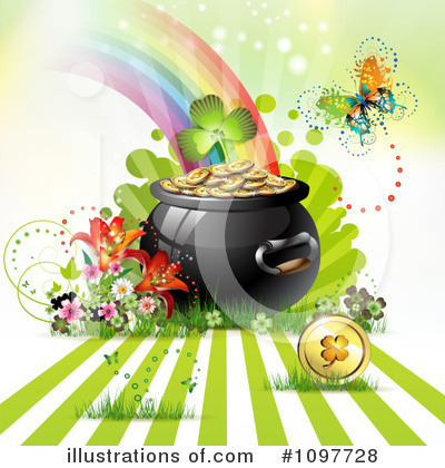 Pot Of Gold Clipart #1097728 by merlinul
