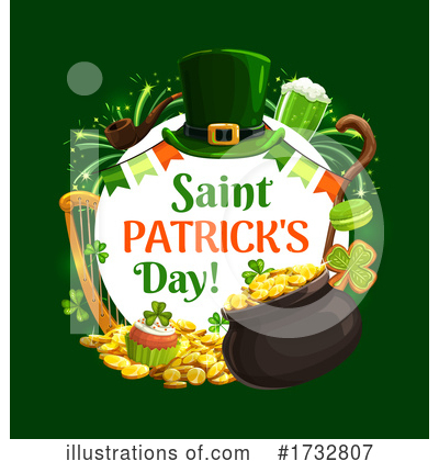 Pot Of Gold Clipart #1732807 by Vector Tradition SM