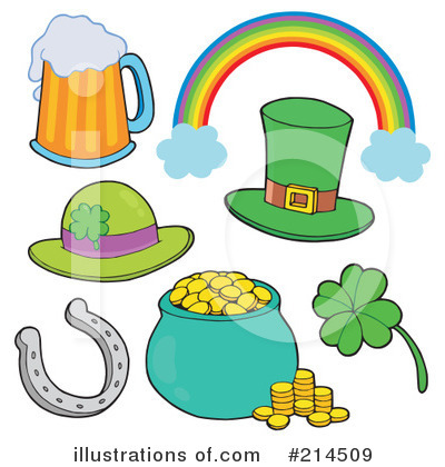 Royalty-Free (RF) St Patricks Day Clipart Illustration by visekart - Stock Sample #214509