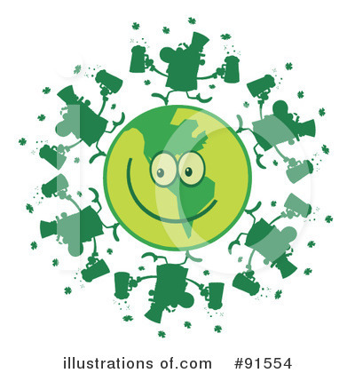 Royalty-Free (RF) St Patricks Day Clipart Illustration by Hit Toon - Stock Sample #91554