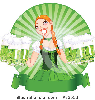 Royalty-Free (RF) St Patricks Day Clipart Illustration by Pushkin - Stock Sample #93553