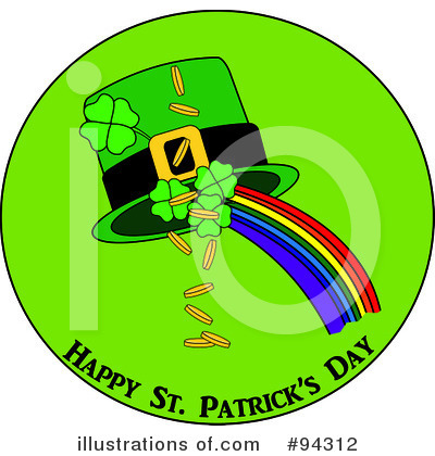 Royalty-Free (RF) St Patricks Day Clipart Illustration by Pams Clipart - Stock Sample #94312