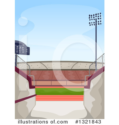 Royalty-Free (RF) Stadium Clipart Illustration by BNP Design Studio - Stock Sample #1321843