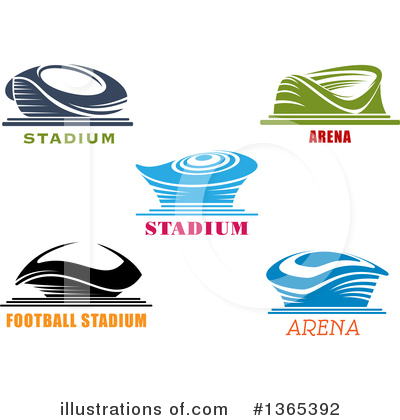 Royalty-Free (RF) Stadium Clipart Illustration by Vector Tradition SM - Stock Sample #1365392