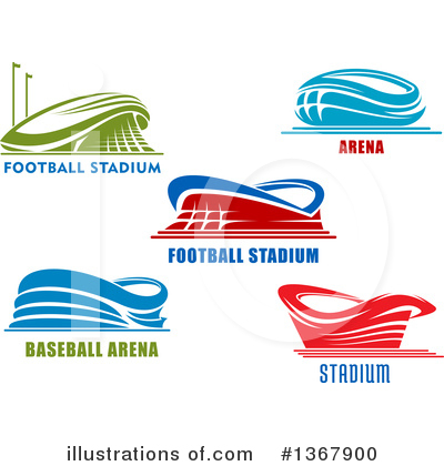 Royalty-Free (RF) Stadium Clipart Illustration by Vector Tradition SM - Stock Sample #1367900