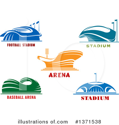 Royalty-Free (RF) Stadium Clipart Illustration by Vector Tradition SM - Stock Sample #1371538