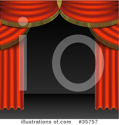 Theater Curtains Clipart #35757 by dero