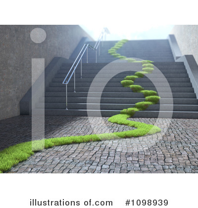 Royalty-Free (RF) Stairs Clipart Illustration by Mopic - Stock Sample #1098939