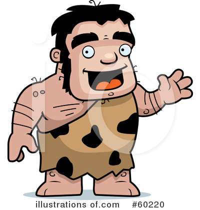 Royalty-Free (RF) Stalky Caveman Character Clipart Illustration by Cory Thoman - Stock Sample #60220