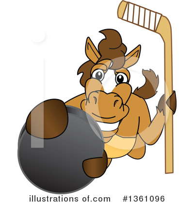 Royalty-Free (RF) Stallion School Mascot Clipart Illustration by Mascot Junction - Stock Sample #1361096