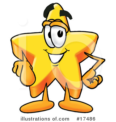 Royalty-Free (RF) Star Character Clipart Illustration by Mascot Junction - Stock Sample #17486