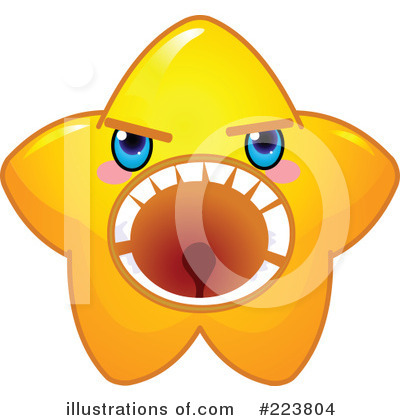 Royalty-Free (RF) Star Character Clipart Illustration by Pushkin - Stock Sample #223804