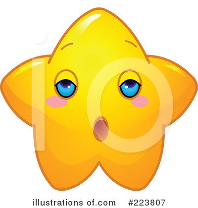 Royalty-Free (RF) Star Character Clipart Illustration by Pushkin - Stock Sample #223807